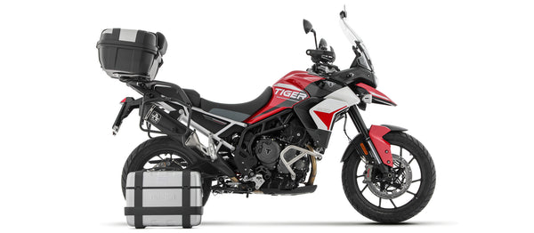 Veloce aluminium "Dark" silencer for sidebags