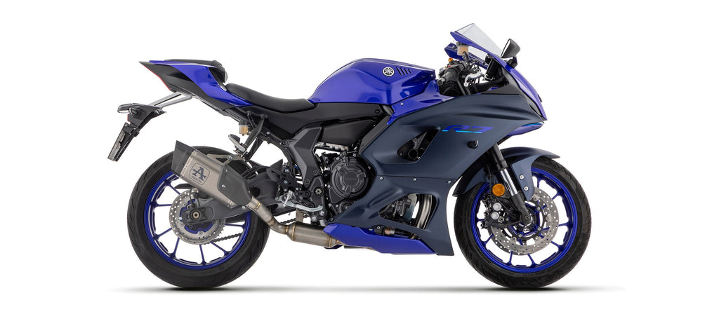 ARROW | Yamaha Yzf R7 '21/23 Homologated Full System St. Steel Collector And Titanium Dark Pista Silencer — representative ARROW official product image
