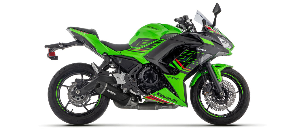 Full system with Indy Race EVO aluminium "Dark" silencer