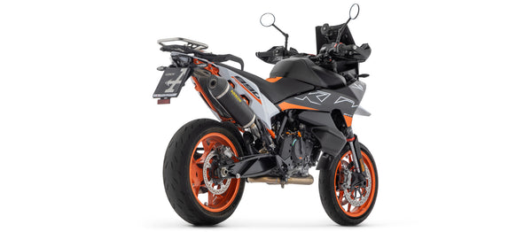 Race-Tech aluminium "Dark" silencer with carby end cap + non catalytic link pipe