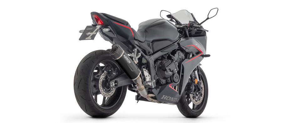 Full system with Indy Race EVO aluminium "Dark" silencer