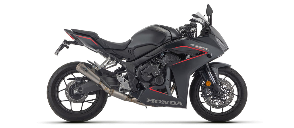 ARROW | Honda Cbr650r E5+ 2024 Racing Full System With Nichrom Dark Pro-Race Silencer + Stainless Steel Collectors — representative ARROW official product image
