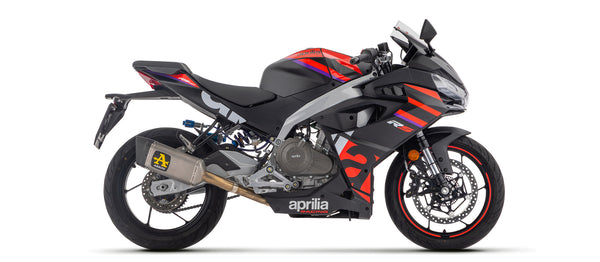 Full system with Pista titanium silencer
