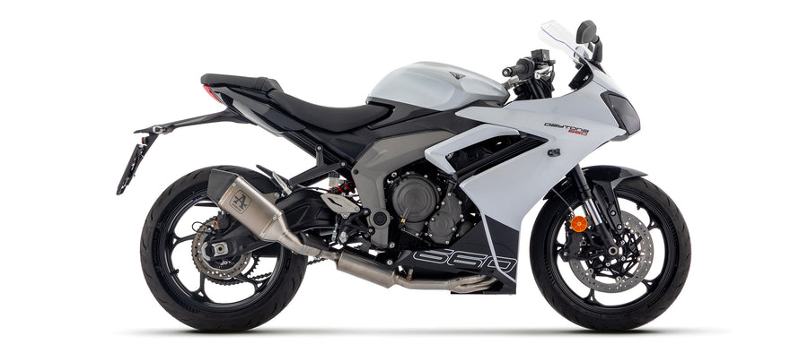 Full system with Veloce titanium silencer