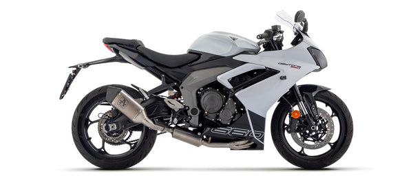 Full system with Veloce titanium silencer