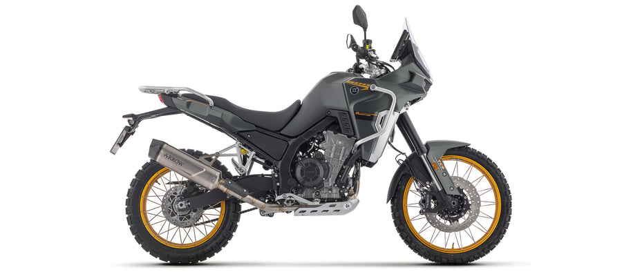 Full system with Indy Race EVO titanium silencer with carbon end cap
