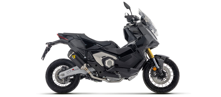 Full system with Race-tech aluminium "Dark" silencer - short version