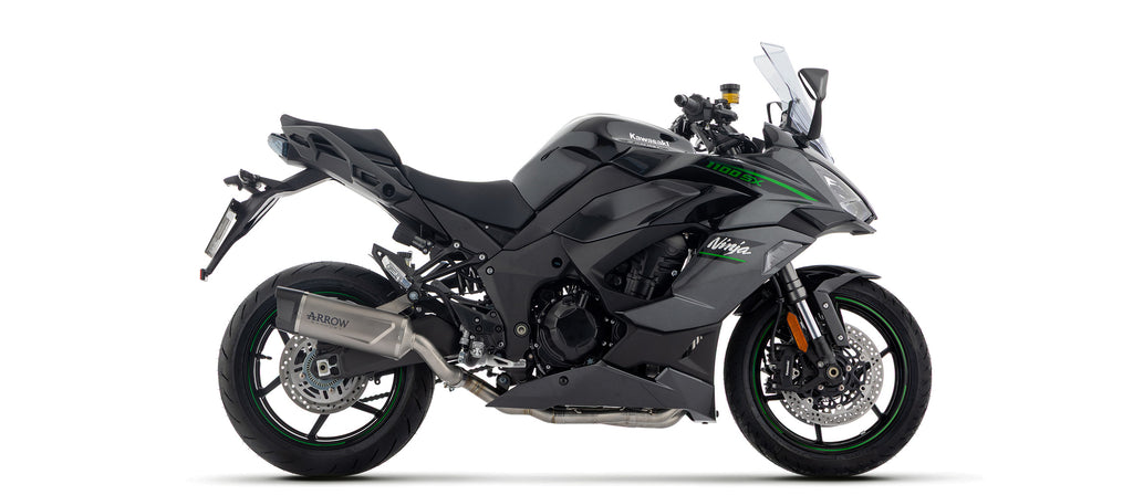 Full system with Indy Race EVO titanium silencer with carbon end cap