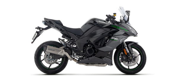 Full system with Indy Race EVO titanium silencer with carbon end cap