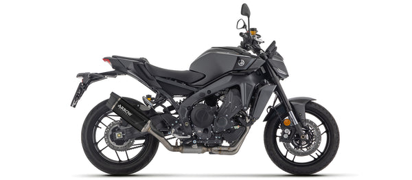 Full system with Indy Race EVO aluminium "Dark" silencer with carbon fibre end cap