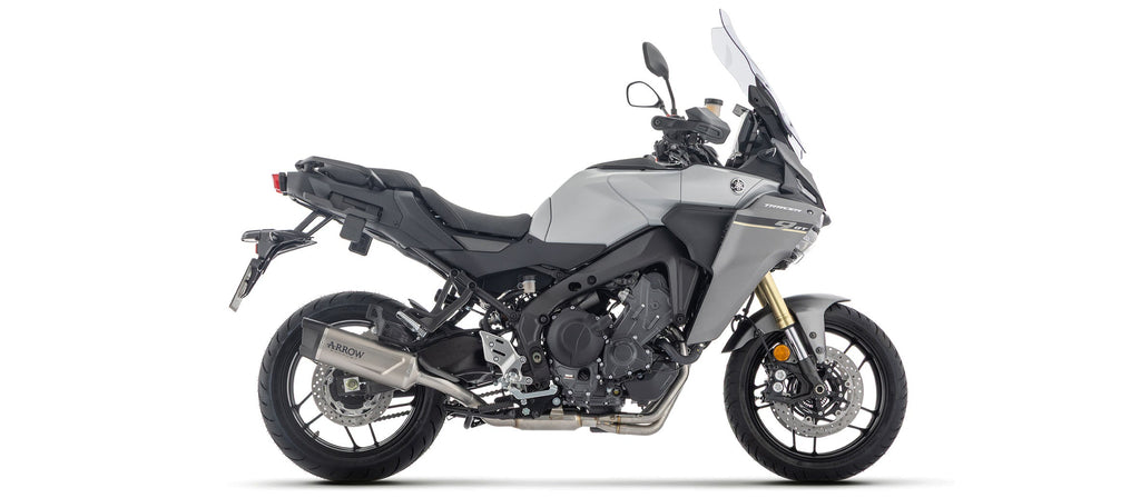ARROW | Yamaha Tracer 9 '25 Full System With Aluminium Dark Indy-Race Evo — representative ARROW official product image