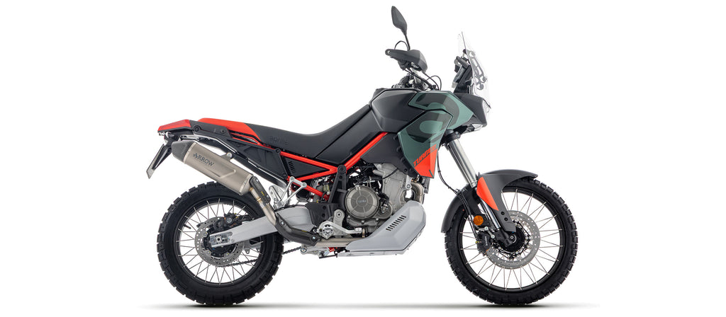Full system with Indy Race EVO titanium silencer with carbon end cap