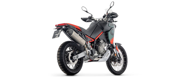 Full system with Indy Race EVO titanium silencer with carbon end cap