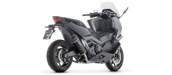 Full system with Indy Race EVO aluminium "Dark" silencer