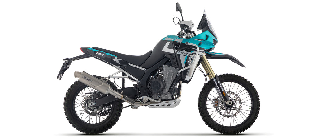 Full system with Indy Race EVO titanium silencer with steel end cap