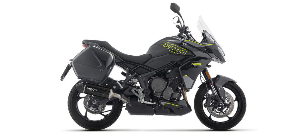 Indy Race EVO aluminium "Dark" silencer with carby end cap