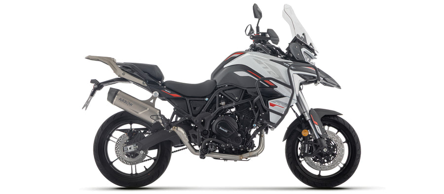 Full system with Indy Race EVO titanium silencer with carbon end cap