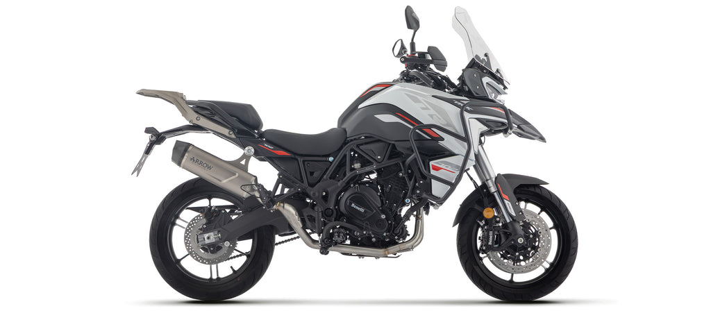 Full system with Indy Race EVO titanium silencer with carbon end cap