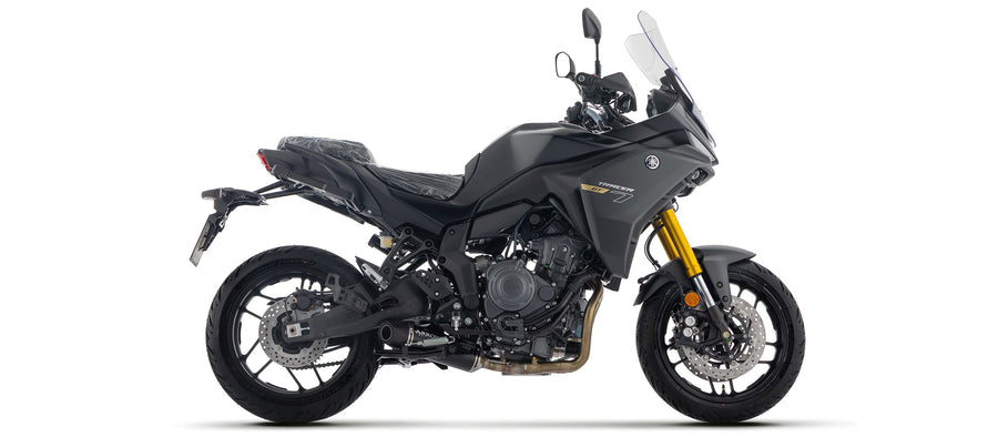 Full system racing with Icon aluminium "Dark" silencer
