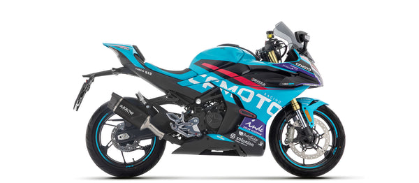 Indy Race EVO aluminium "Dark" silencer with carby end cap