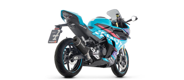 Indy Race EVO aluminium "Dark" silencer with carby end cap