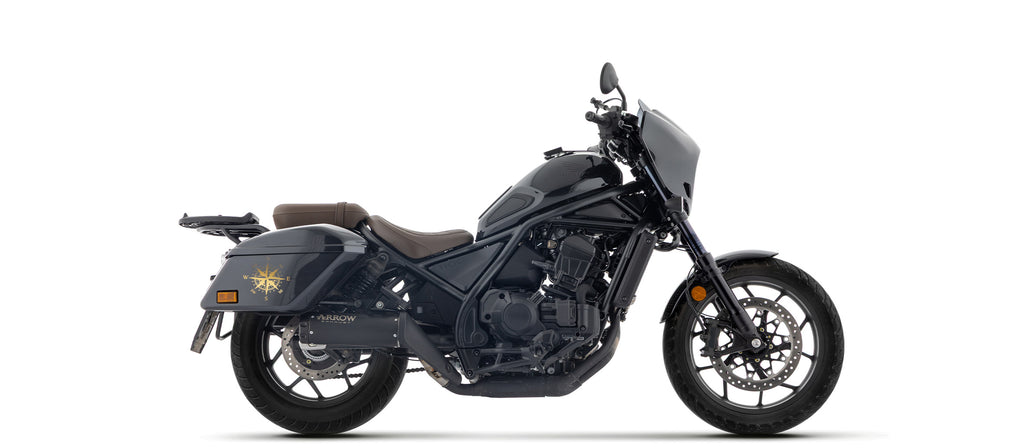 Rebel silencer with aluminium "Dark" end cap