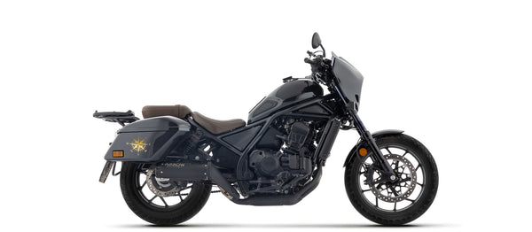 Rebel silencer with aluminium "Dark" end cap