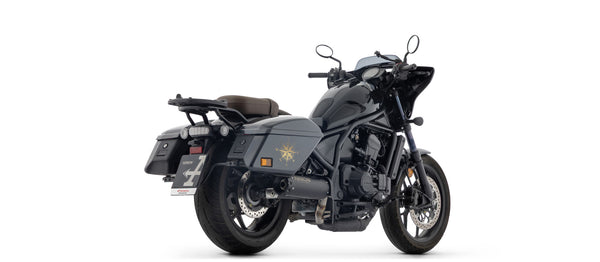 Rebel silencer with aluminium "Dark" end cap