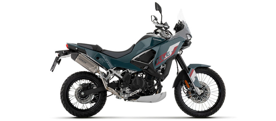 Indy Race EVO titanium silencer high version with stainless steel heel guard