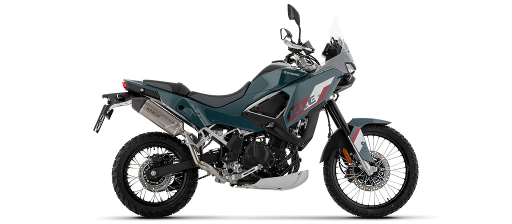 Indy Race EVO titanium silencer high version with stainless steel heel guard