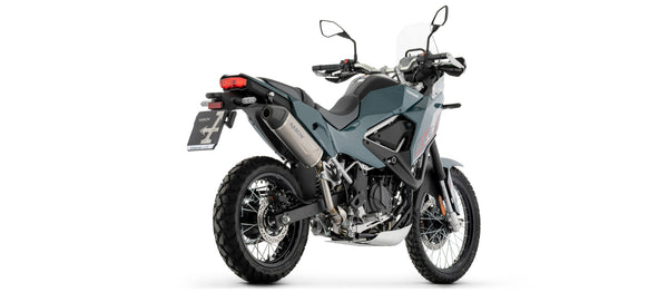 Indy Race EVO titanium silencer high version with stainless steel heel guard