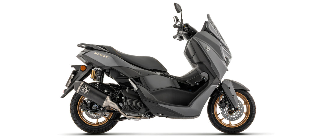 Full system with Urban aluminium "Dark" silencer with steel "Dark" end cap
