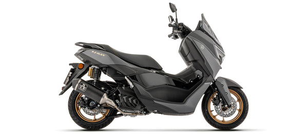 Full system with Urban aluminium "Dark" silencer with steel "Dark" end cap