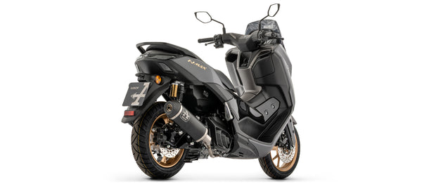 Full system with Urban aluminium "Dark" silencer with steel "Dark" end cap
