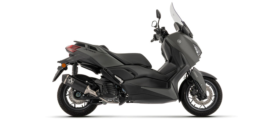 Full system with Urban aluminium "Dark" silencer with steel "Dark" end cap