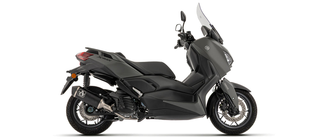 Full system with Urban aluminium "Dark" silencer with steel "Dark" end cap