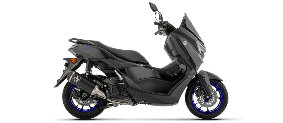 Full system with Urban aluminium "Dark" silencer with steel "Dark" end cap