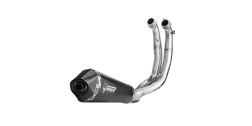 MIVV APRILIA RS 660 2020 > 2024 Delta Race Black Stainless Steel FULL SYSTEM STEEL A.014.LDRB