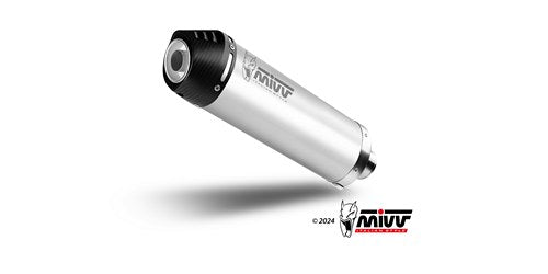 MIVV YAMAHA XT 660 Z 2008 > 2016 Oval Titanium with Carbon cap 2 SLIP-ON Y.059.L4C