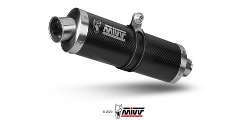 MIVV YAMAHA FZ1 / FZ1 FAZER 2006 > 2016 Oval Carbon SLIP-ON Y.023.L3