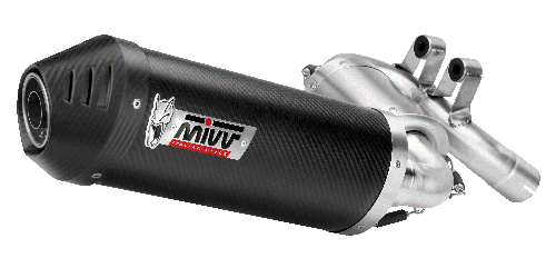 MIVV BMW F 900 XR 2020> 2024 Oval Carbon with Carbon cap SLIP-ON B.037.LEC