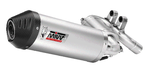 MIVV BMW F 900 XR 2020> 2024 Oval Titanium with Carbon cap SLIP-ON B.037.LNC