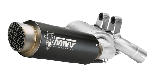MIVV BMW F 900 R 2020> 2024 GP PRO Black Stainless Steel SLIP-ON B.038.LXBP