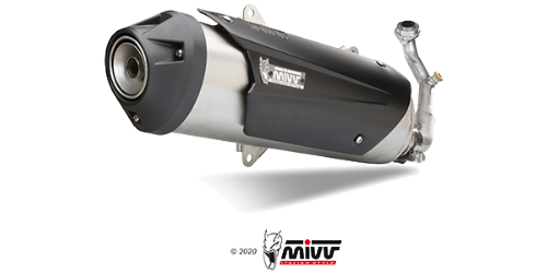 MIVV HONDA SH 300 2015 > 2016 Urban Stainless Steel FULL SYSTEM (KAT) C.HO.0007.K
