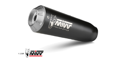 MIVV ZONTES ZT 350 GK 2022 > 2024 X-M1 Black Stainless Steel SLIP-ON Z.005.LC4B