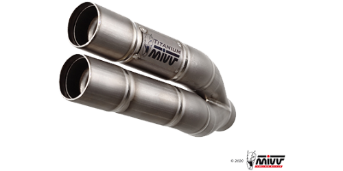 MIVV SUZUKI GSX-S 750 2017 > 2020 Double Gun Stainless Steel SLIP-ON S.048.SDGX