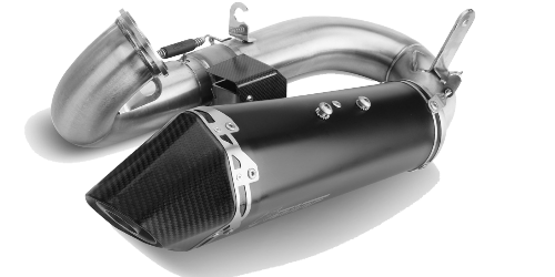 MIVV DUCATI PANIGALE V2 2020 > 2024 Delta Race Black Stainless Steel SLIP-ON D.046.LDRB