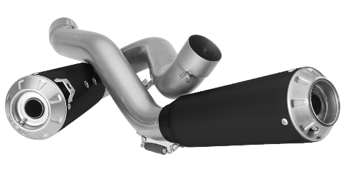 MIVV DUCATI STREETFIGHTER V4 2020 > 2022 X-M1 Black Stainless Steel 2 SLIP-ON D.047.SC4B