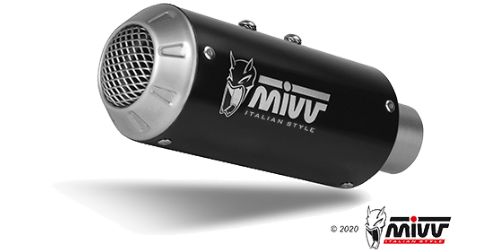 MIVV YAMAHA XSR 125 2022 > 2024 MK3 Black Stainless Steel FULL SYSTEM Y.075.SM3B