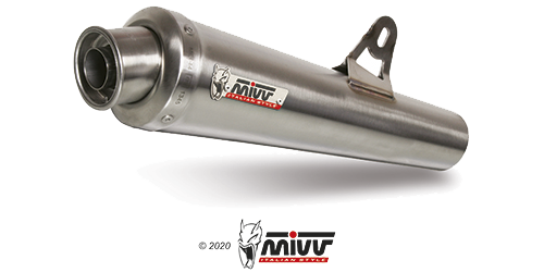 MIVV SUZUKI GSR 600 2006 > 2010 X-Cone Stainless Steel 2 SLIP-ON US.020.LC1